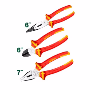 Kit Pinzas aisladas 3 piezas: Pinza universal 7", Pinza de punta larga 6", Alicates de corte diagona
