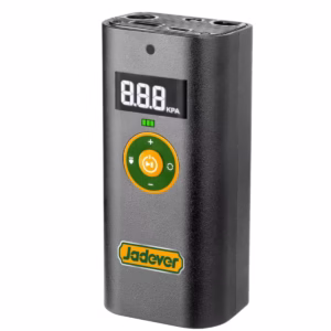 COMPRESOR DE AIRE PARA AUTOMÓVIL CON BATERIA LI-ION - VOLTAJE: 8V - MÁX. PRESIÓN: 150PSI / 10 BAR /