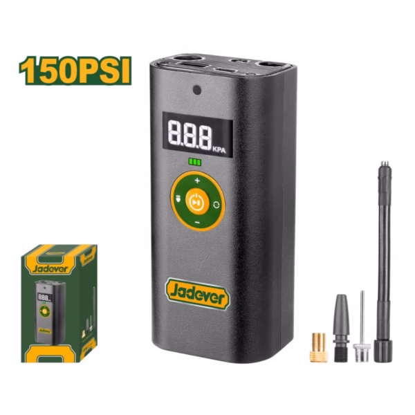 COMPRESOR DE AIRE PARA AUTOMÓVIL CON BATERIA LI-ION - VOLTAJE: 8V - MÁX. PRESIÓN: 150PSI / 10 BAR / - Image 2