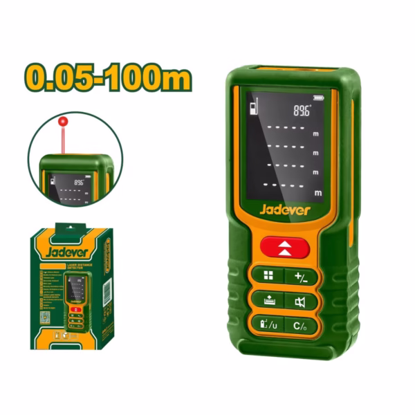 MEDIDOR DE DISTANCIA LÁSER - 100M, PRECISIÓN DE MEDICIÓN: delta: 2,0 MM, TIPO DE LÁSER: 635 NM, <1 M