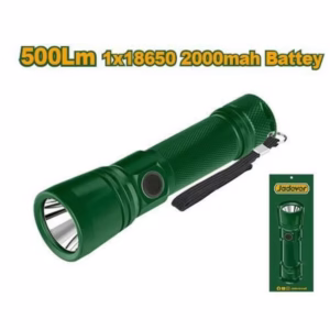 LINTERNA - BRILLO: 500LM (ALTO) - 150LM (BAJO) - DISTANCIA DE IRRADIACIÓN: 130M - BATERÍA 2000MAH 18