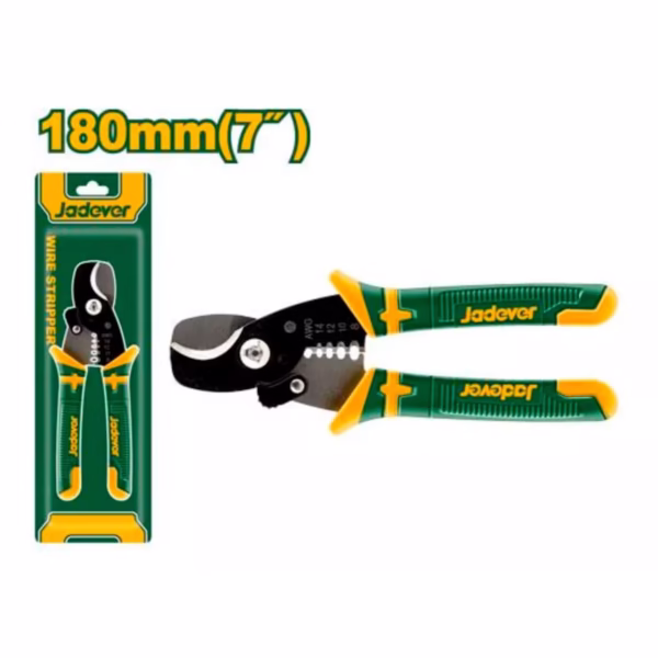 PINZA PELACABLES: 180MM(7'') - CON BORDE PARA CORTAR ALAMBRE - 4 MEDIDAS(12)*/JDPL5617 - Image 2