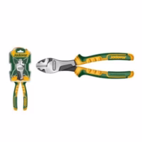 ALICATE DE CORTE DIAGONAL DE ALTO TORQUE:200 MM(8'') FUNCIÓN DE DESBARBADO MANGO BICOLOR ERGONÓMICO(