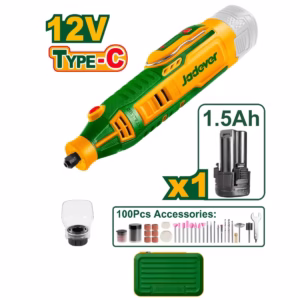 MINI TORNO INALÁMBRICO 8000-32000 RPM - VOLTAJE: 12V - PINZA: 3,2MM - CONTROL DE VELOCIDAD VARIABLE