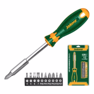 Kit de puntas de destornillador de 12 piezas - Puntas magnéticas - Acero CR-V - soporte para puntas