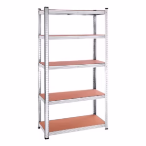 ESTANTES DE ALMACENAMIENTO AJUSTABLES: 5 NIVELES - 700 X 300 X 1500MM - CAPACIDAD DE CADA ESTANTE: 1