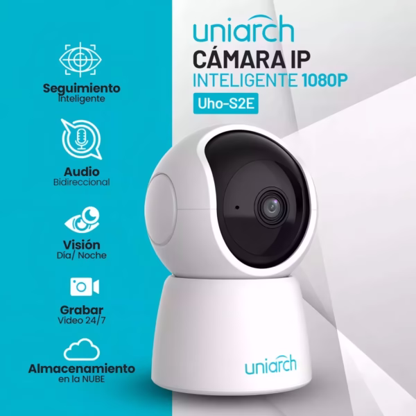 Camara de Seguridad Wifi IP Motorizada Vision Noctura 4MP Voz y Sonido Deteccion de Humanos Uniarch( - Image 4