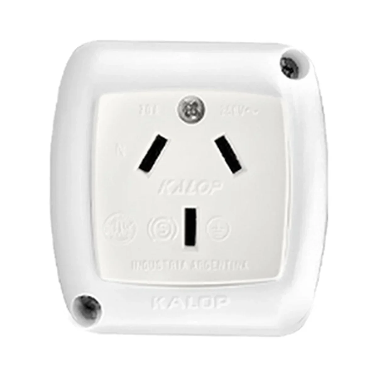 Conj Tekna 1 Toma 20A Blanco Kalop/KS39660