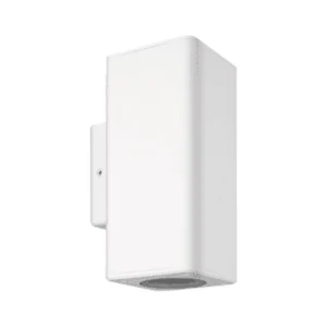 Aplique Bidireccional 2xGu10 Cuadrado Blanco Exterior Macroled(20)/MACROAECB-X2