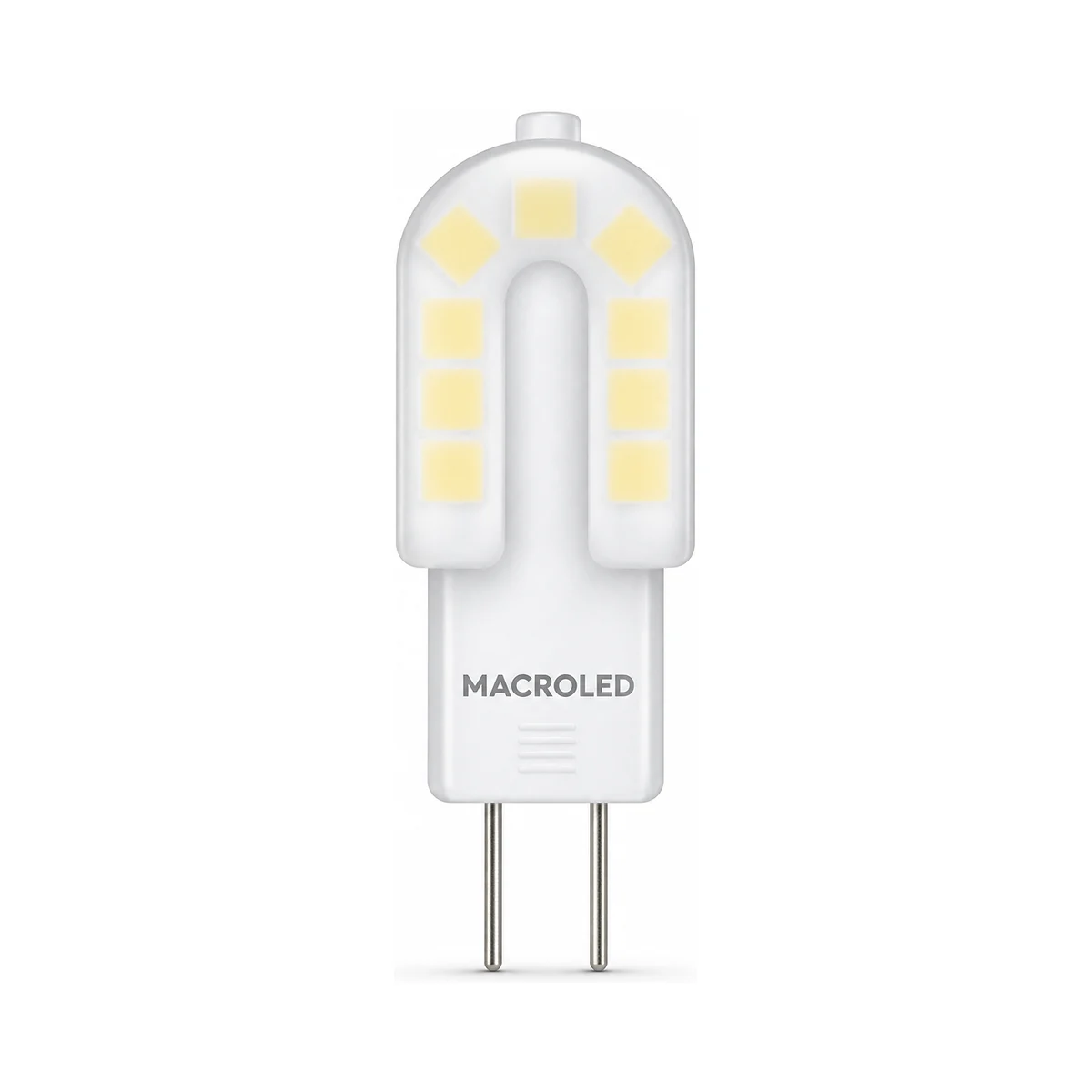 Lampara Bipin Led 2.5w G4 Fria Opal Macroled (100)(20)*/MACROG4-OP-220-2.5-CW