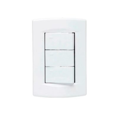Llave de luz Armada 3 Puntos Sica Life blanco(15)/SICA545219