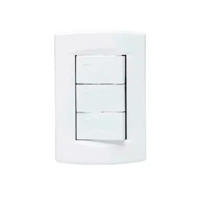 Llave de luz Armada 3 Puntos Sica Life blanco(15)/SICA545219