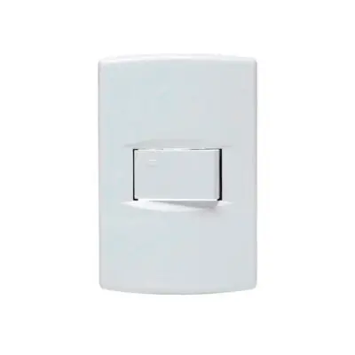 Llave de luz Armada 1 Punto Combinado Sica Life blanco(15)*/SICA545220