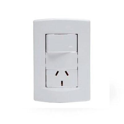 Llave de luz Armada 1 Punto y 1 Toma Sica Life blanco(15)*/SICA545222