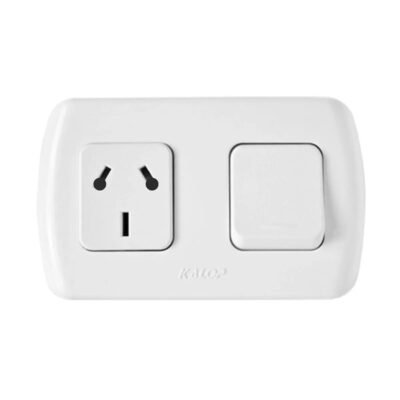 Conj Tekna Punto Y Toma Binorma Blanco Kalop/KL39654