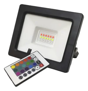 Reflector Led 20w RGB IP65 Contro Remoto RF King(60)