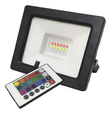 Reflector Led 20w RGB IP65 Contro Remoto RF King(60)