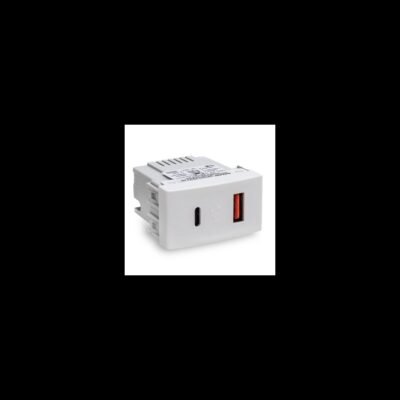 Toma USB A+C 30w Blanco Kalop /KS40493