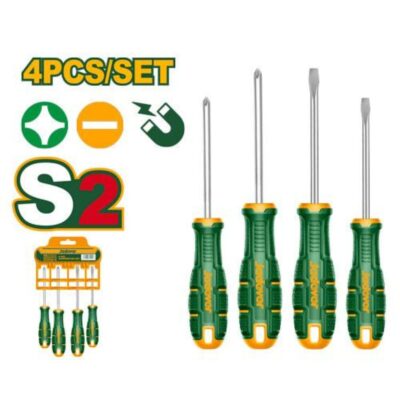 Kit de destornilladores - 4 piezas - Plano SL5.5 x 100mm + Plano SL6.5 x 150mm + Phillips H1 x 100mm
