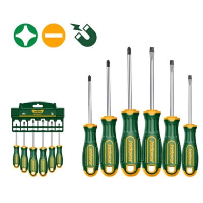 Kit de destornilladores - 6 piezas - Plano SL5.5 x 75mm + Plano SL5.5 x 100mm + Plano SL6.5 x 150mm