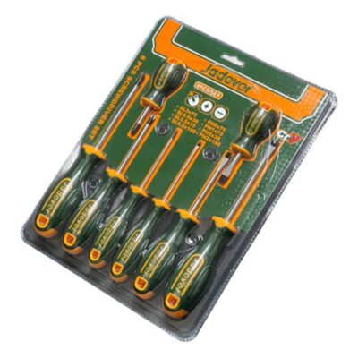 Kit de destornilladores - 8 piezas - Acero CR-V - 4 destornilladores Planos: SL3 - SL5.5 - SL6.5 (x2