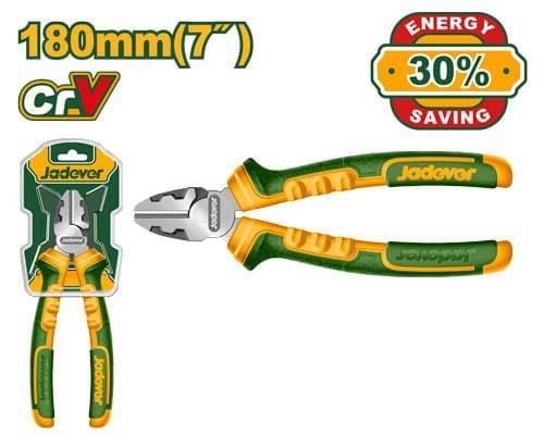 ALICATE DE CORTE DIAGONAL DE ALTO TORQUE: 180MM(7'') FUNCIÓN DE DESBARBADO MANGO BICOLOR ERGONÓMICO(