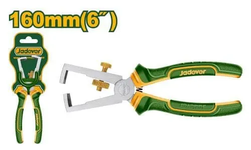 ALICATE PELACABLES: 160MM(6'') MANGO BICOLOR ERGONÓMICO/JDPL5C06