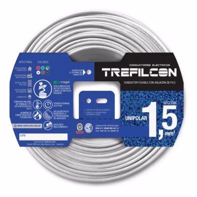 Cable Unipolar 1.5mm X M en 100m Blanco Trefilcon(1)/CIN0100156