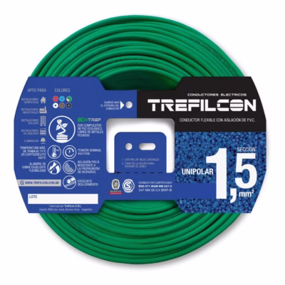 Cable Unipolar 1.5mm X M en 100m V/A Trefilcon(1)/CIN0100155