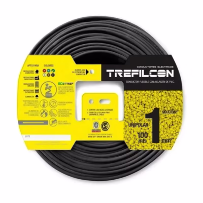Cable Unipolar 1mm X M en 100m Negro Trefilcon(1)/CIN0100104