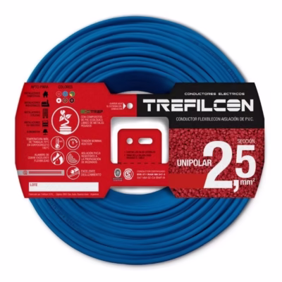 Cable Unipolar 2.5mm X M en 100m Celeste Trefilcon(1)/CIN0100253