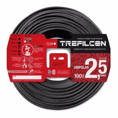 Cable Unipolar 2.5mm X M en 100m Negro Trefilcon(1)/CIN0100254