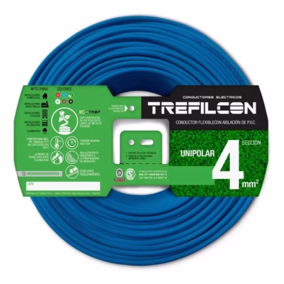 Cable Unipolar 4mm X M en 100m Celeste Trefilcon(1)/CIN0100403
