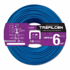 Cable Unipolar 6mm X 100m Celeste Trefilcon(1)/CIN0100603