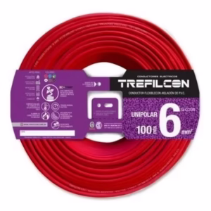 Cable Unipolar 6mm X 100m Rojo Trefilcon(1)/CIN0100602