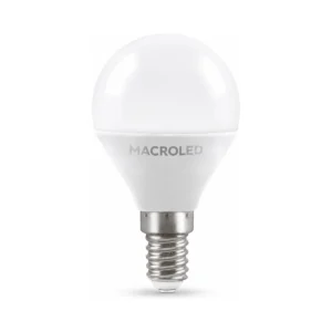 BULBO G45 MACROLED 6W E14 AC180-240V CALIDO 3000K