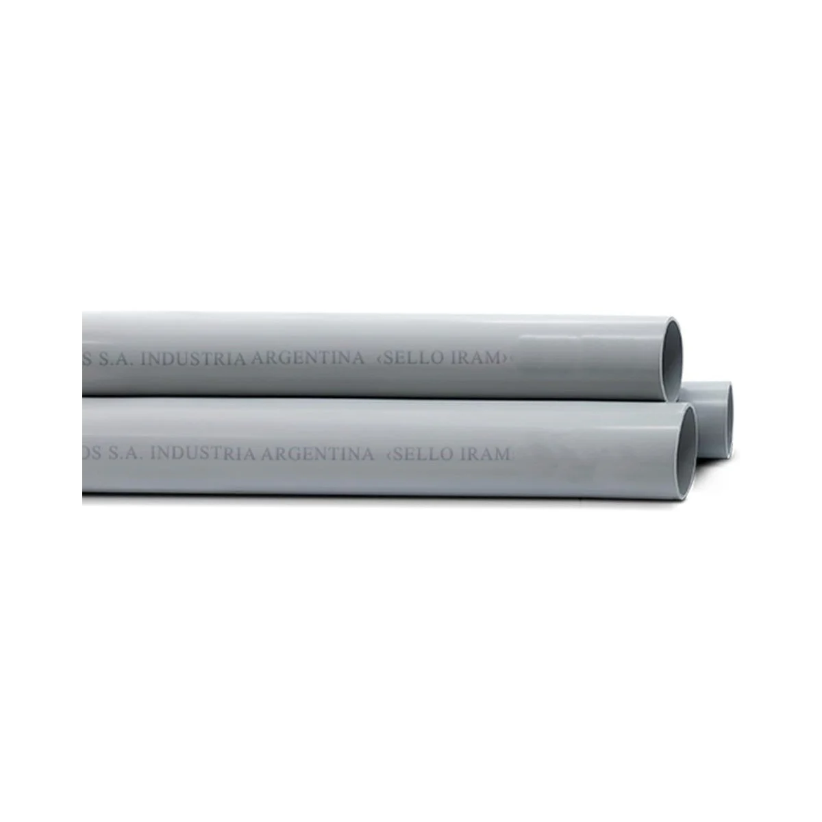 Caño PVC Rígido Semi Pesado 40mm Doblado En Frío x M en 3 Metros Kalop