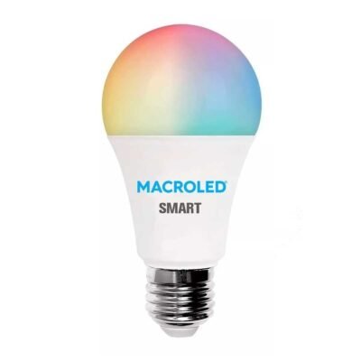 Lampara LED Smart RGB y Blanco A60 Wifi Bluetooth 12W E27 Macroled(1)*/MACROSBT-A60-12W-RGB