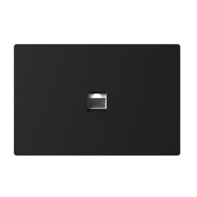 CONECTOR DE RED MILAN NEGRO MACROLED, RJ45(1)/MILAN-RJ45-N