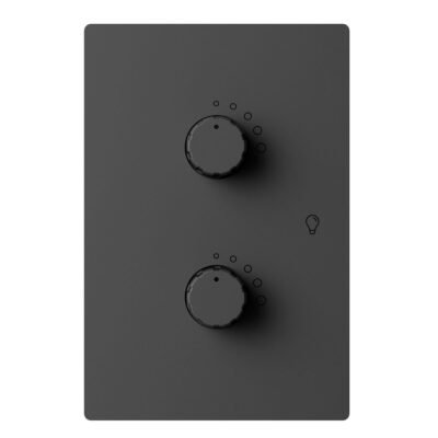 Dimer led doble Milan Gris Macroled /MILAN-2D-G/