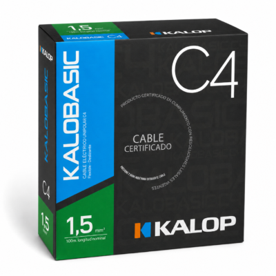Cable Unipolar 1.5mm X M en 100m Celeste C4 Kalop(1)/KLC422