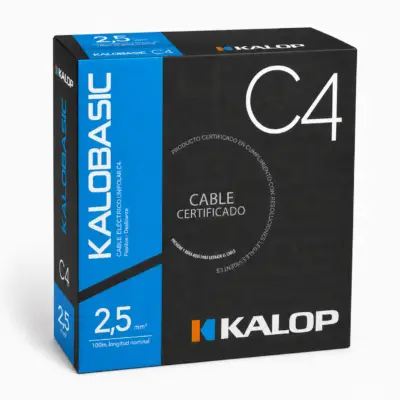 zzz  Pack 3 Cable Unipolar 2,5mm C4 Kalop X 100m C-M-VA