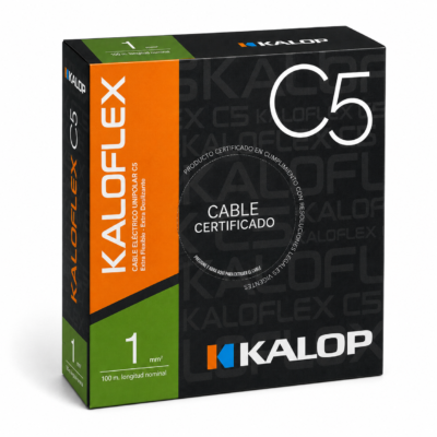 Cable Unipolar 1mm X M en 100m Negro C Kalop(1)/KL13