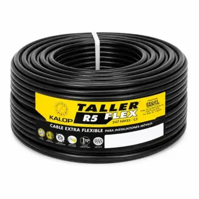 Cable Tallerfex 5x1 mm² Negro x 100m Kalop